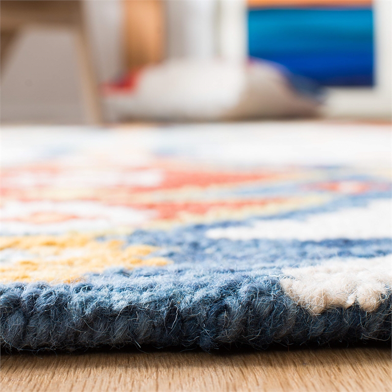 Safavieh Aspen 2' x 3' Hand Tufted Wool Rug in Ivory and Blue