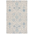 Safavieh Blossom 5' x 8' Hand Tufted Wool Rug in Silver and Blue