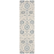 Safavieh Blossom 8' x 10' Hand Tufted Wool Rug in Silver and Blue