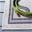 Safavieh Bermuda 4' x 6' Rug in Ivory and Charcoal