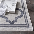 Safavieh Bermuda 4' x 6' Rug in Ivory and Charcoal