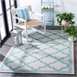 Safavieh Bermuda 8' x 10' Rug in Light Blue and Ivory