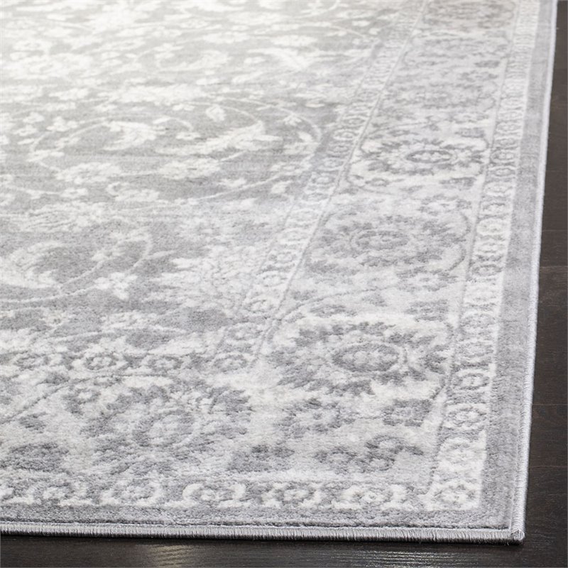 Safavieh Brentwood 2' x 6' Runner Rug in Cream and Gray