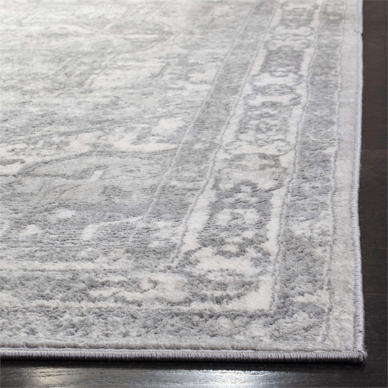 Safavieh Brentwood 2' x 6' Runner Rug in Cream and Gray