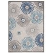 Safavieh Cabana 4' x 6' Rug in Gray and Blue
