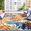 Safavieh Cabana 9' x 12' Rug in Creme and Red