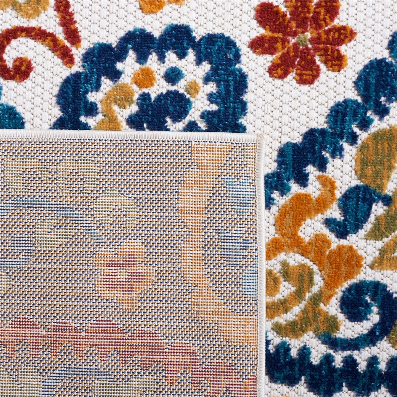 Safavieh Cabana 8' x 10' Rug in Cream and Navy