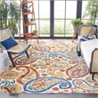 Safavieh Cabana 8' x 10' Rug in Cream and Navy