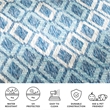 Safavieh Courtyard 9' x 12' Rug in Navy and Gray