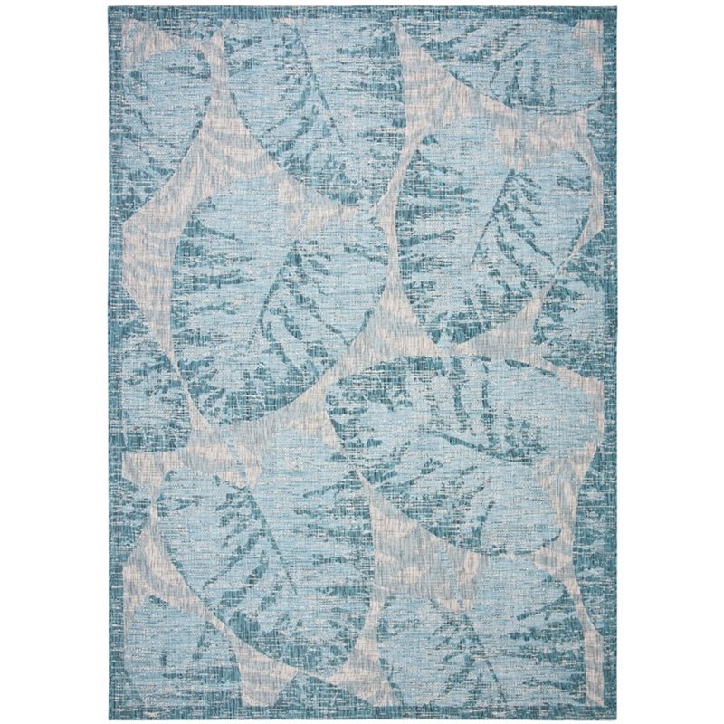 Safavieh Courtyard 9' x 12' Rug in Gray and Aqua
