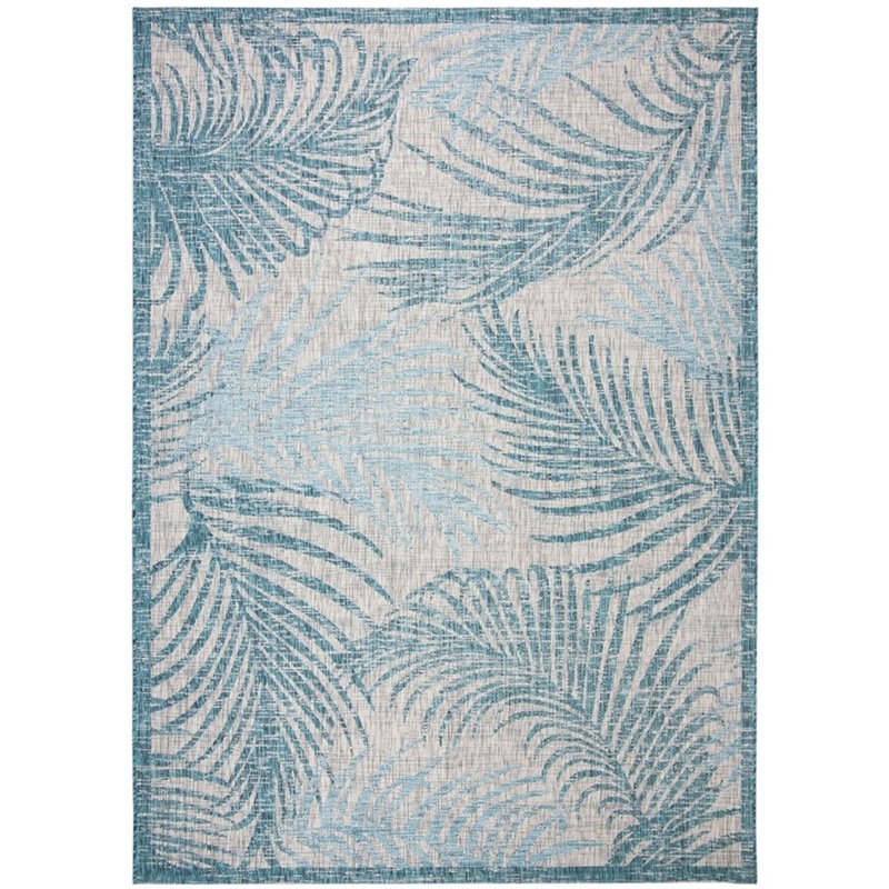Safavieh Courtyard 9' x 12' Rug in Gray and Aqua