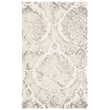 Safavieh Dip Dye 3' x 5' Hand Tufted Wool Rug in Blue and Ivory