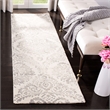 Safavieh Dip Dye 7' Square Hand Tufted Wool Rug in Blue and Ivory