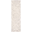 Safavieh Dip Dye 7' Square Hand Tufted Wool Rug in Blue and Ivory