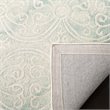 Safavieh Dip Dye 8' x 10' Hand Tufted Wool Rug in Green and Ivory