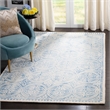 Safavieh Dip Dye 3' x 5' Hand Tufted Wool Rug in Blue and Ivory