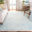 Safavieh Dip Dye 3' x 5' Hand Tufted Wool Rug in Blue and Ivory