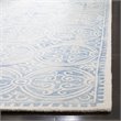 Safavieh Dip Dye 4' x 6' Hand Tufted Wool Rug in Blue and Ivory