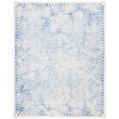 Safavieh Dip Dye 8' x 10' Hand Tufted Wool Rug in Blue and Ivory