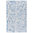 Safavieh Dip Dye 5' x 8' Hand Tufted Wool Rug in Blue and Ivory