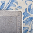 Safavieh Dip Dye 7' Square Hand Tufted Wool Rug in Blue and Ivory