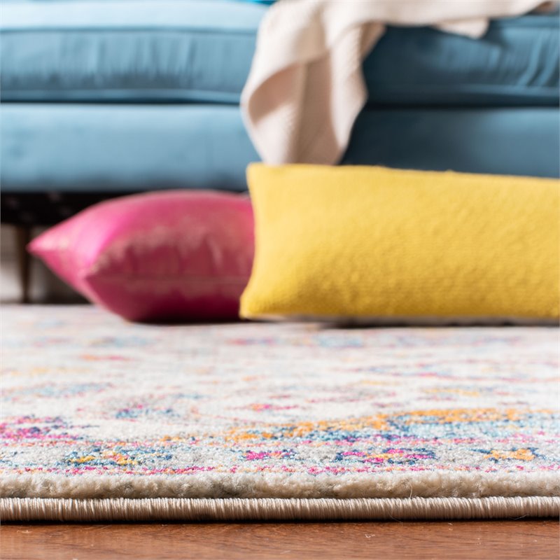 Safavieh Evoke 8' x 10' Rug in Cream and Orange
