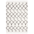 Safavieh Flokati 4' x 6' Rug in Ivory and Dark Gray