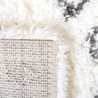 Safavieh Flokati 4' x 6' Rug in Ivory and Dark Gray