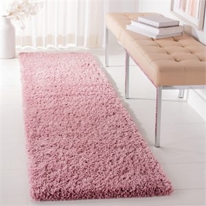 Safavieh Fontana 2'3&quot x 8' Shag Runner Rug in Pink