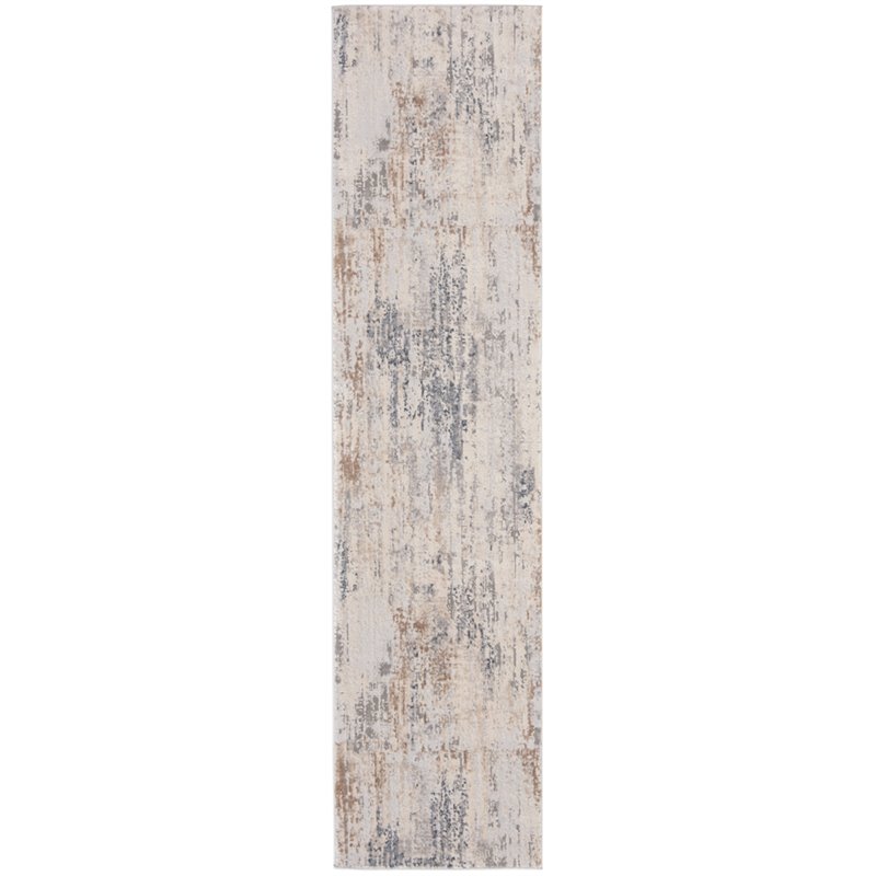 Safavieh Invista 2' x 8' Runner Rug in Cream and Gray