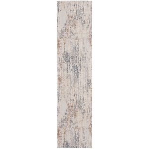 Safavieh Invista 2' x 8' Runner Rug in Cream and Gray