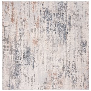 Safavieh Invista 6'7&quot Square Rug in Cream and Gray