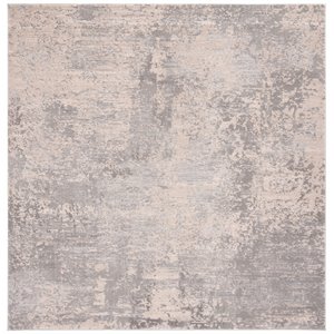 Safavieh Invista 6'7&quot Square Rug in Gray and Cream