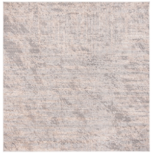 Safavieh Invista 6'-7&quot x 6'-7&quot Polyester Power Loomed Rug in Cream / Gray