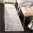 Safavieh Invista 2' x 8' Runner Rug in Cream and Charcoal