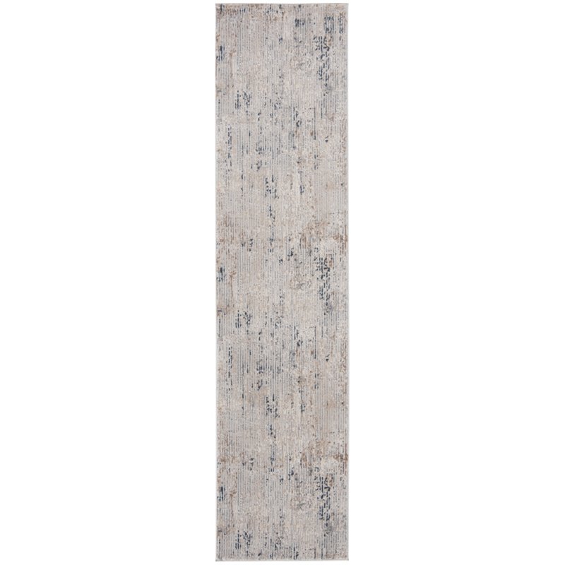Safavieh Invista 2' x 8' Runner Rug in Cream and Charcoal