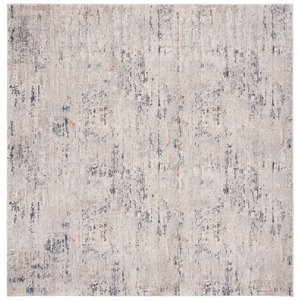 Safavieh Invista 6'7&quot Square Rug in Cream and Charcoal