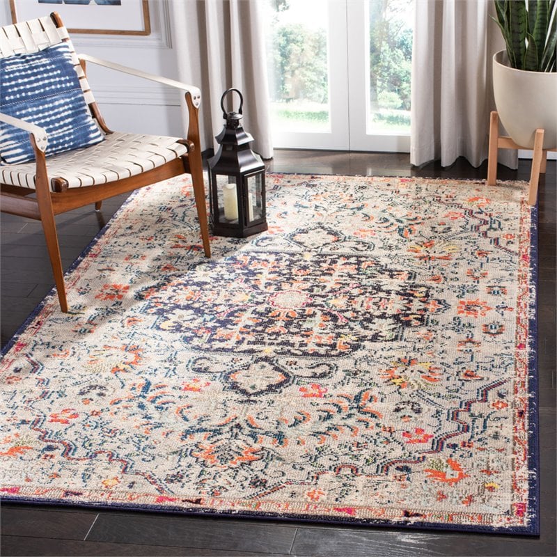 Safavieh Madison 4' x 6' Rug in Beige and Black