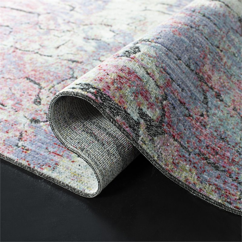 Safavieh Provance 4' x 6' Rug in Aqua and Purple