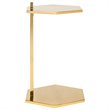 Safavieh Aurea Hexagonal Accent End Table in Gold
