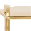 Safavieh Aurea Hexagonal Accent End Table in Gold