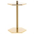 Safavieh Aurea Hexagonal Accent End Table in Gold