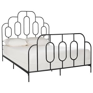 Safavieh Paloma Full Metal Bed in Black