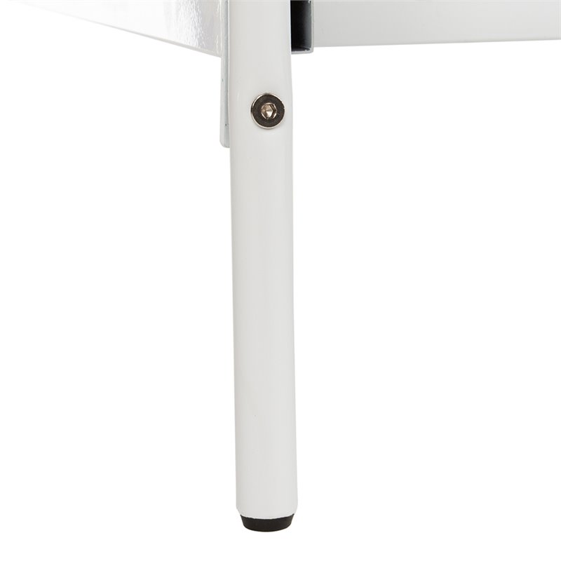 Safavieh Paloma Queen Metal Bed in White