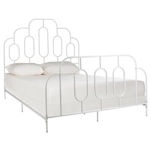 Safavieh Paloma Queen Metal Bed in White