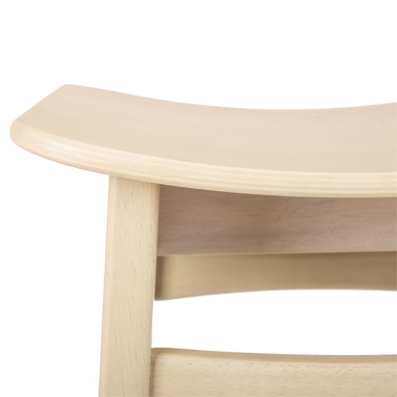 Safavieh Colbie 3 Piece Counter Height Dining Set in White Oak