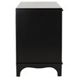 Safavieh Hannon 3-Drawers Wood Bedroom Nightstand in Black/Brass