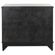 Safavieh Hannon 3-Drawers Wood Bedroom Nightstand in Black/Brass