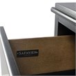 Safavieh Hannon 3-Drawers Wood Bedroom Nightstand in Black/Brass
