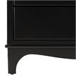 Safavieh Hannon 3-Drawers Wood Bedroom Nightstand in Black/Brass